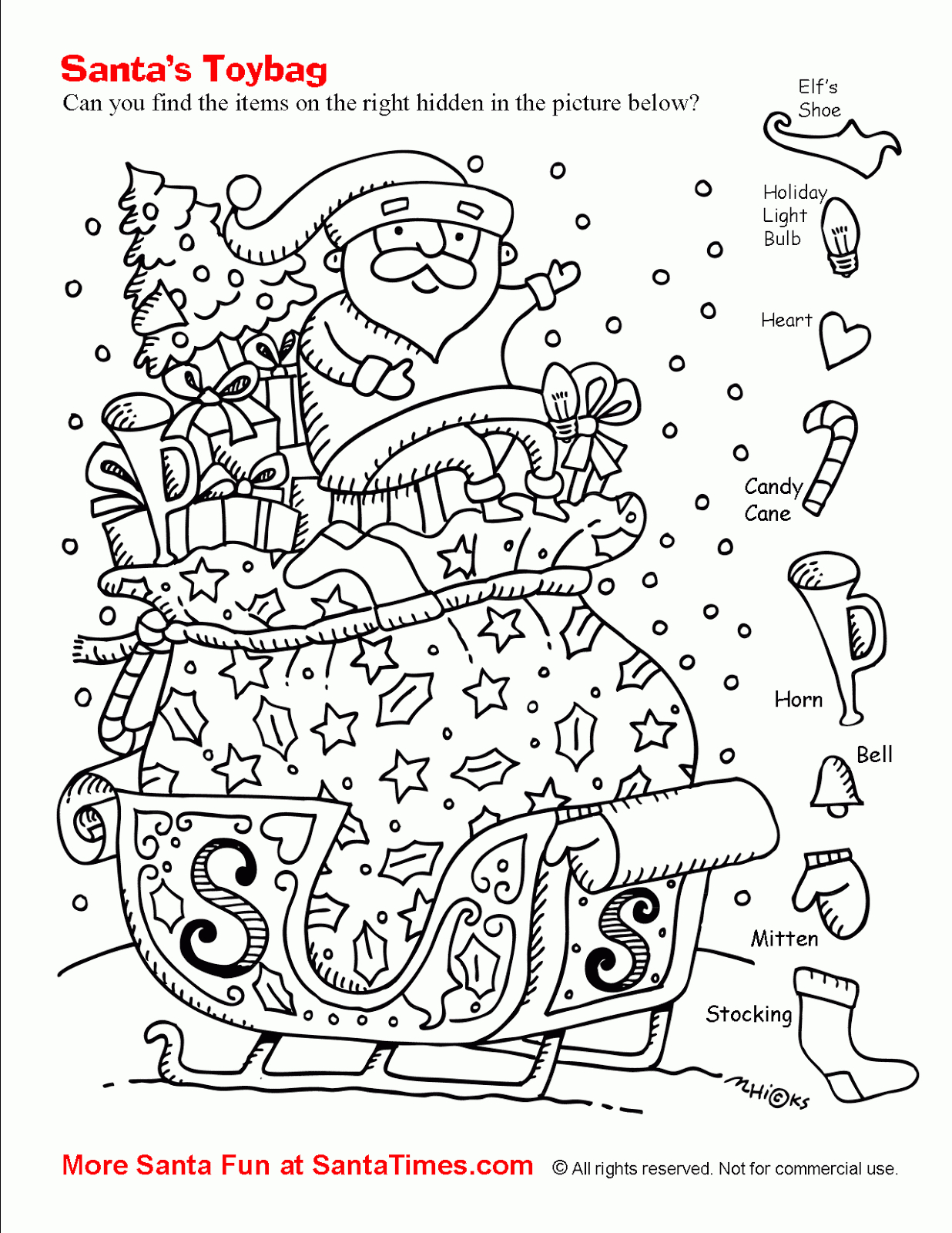 Tipss Und Vorlagen: Christmas Hidden Pictures inside Christmas Hidden Picture Worksheets