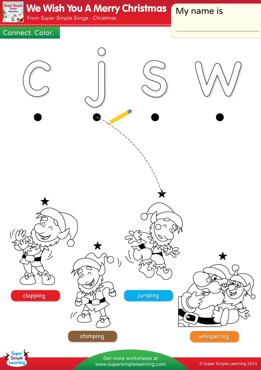 We Wish You A Merry Christmas Worksheet - Lowercase Letter pertaining to Christmas Letter Matching Worksheet