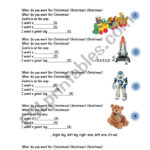 What Do You Want For Christmas Lyrics   Esl Worksheetpiskisnins For What I Want For Christmas Worksheet