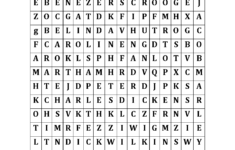 Word Search Worksheets | Christmas Carol Word Search Worksheets in Christmas Carol Worksheets Free