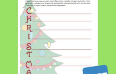 Write An Acrostic Poem: Christmas | Worksheet | Education pertaining to Christmas Acrostic Poem Worksheet