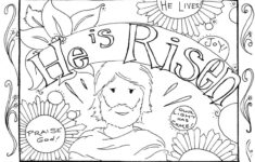 15 Easter Coloring Pages [Religious] Free Printables For Kids throughout Free Christian Easter Worksheets