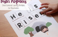 Christ-Centered Easter Printables For Preschoolers pertaining to Christian Easter Worksheets For Kids