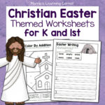 Christian Easter Worksheets For Kindergarten And First Grade Pertaining To Easter Bible Worksheets