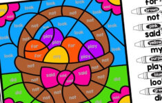 Colorsight Word | Easter Worksheets within Easter Sight Words Worksheets