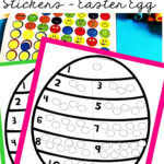 Counting 1 To 10 Dot Stickers Easter Eggs   Sea Of Knowledge Regarding Counting Easter Eggs Worksheets