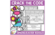 Crack The Code Spring/Easter Riddles Secret Code Worksheets - Etsy inside Easter Crack the Code Worksheets