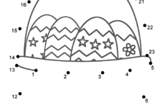 Easter Basket - Connect The Dots, Count1'S (Easter) with regard to Easter Connect The Dots Worksheets