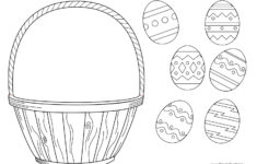 Easter Basket Template, Easter Basket Clipart &amp; Easter Craft inside Easter Basket Worksheets