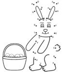 Easter Bunny   Connect The Dotscapital Letters (Easter) With Easter Connect The Dots Worksheets