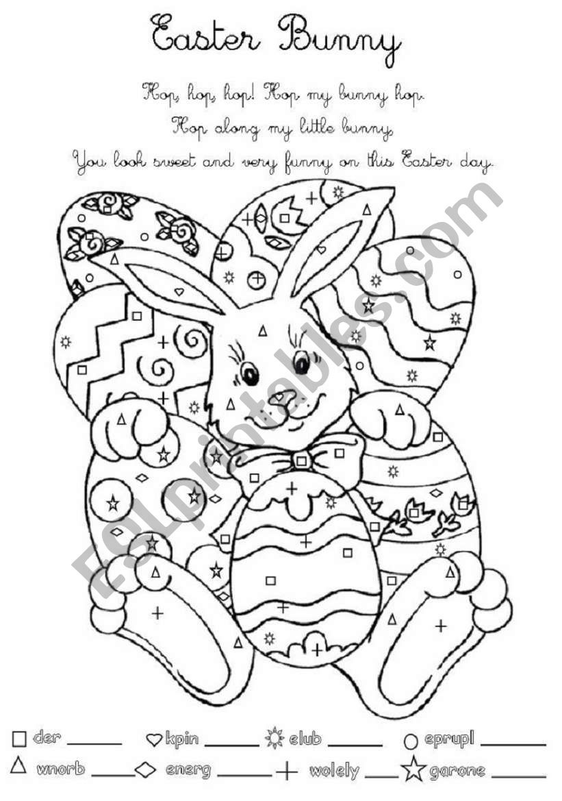 Easter Bunny For Young Learners - Esl Worksheethelena.helena regarding Easter Bunny Worksheets Printables