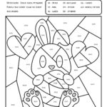 Easter Colorcode Multiplication Worksheets For 2Nd 3Rd With Easter Worksheets For 3rd Grade