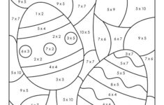 Easter Colornumber - 10 Free Printable Pages | Printabulls inside Easter Math Coloring Worksheets
