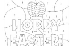 Easter Colornumber - 10 Free Printable Pages | Printabulls intended for Color By Number Easter Worksheets