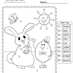 Easter Colornumber Worksheet   Free Printable, Digital, & Pdf Intended For Easter Day Worksheets