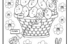 Easter Colouring - Esl Worksheetmartinasvabova with Happy Easter Activities Worksheets