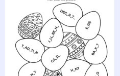 Easter Day Fill In The Missing Letters And Color Easter Eggs Free inside Easter Day Worksheets
