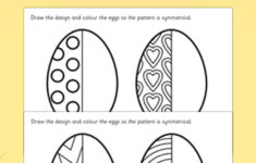 Easter Egg Symmetry Worksheets. intended for Easter Egg Symmetry Worksheets