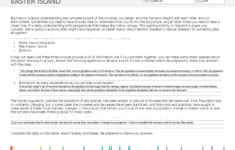 Easter Island Activitystudentnew 14 - Materials Easter Island with The Mystery Of Easter Island Worksheets Answers