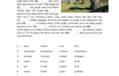 Easter Island Reading For Detail (De…: English Esl Worksheets Pdf regarding The Lesson of Easter Island Worksheets Answers