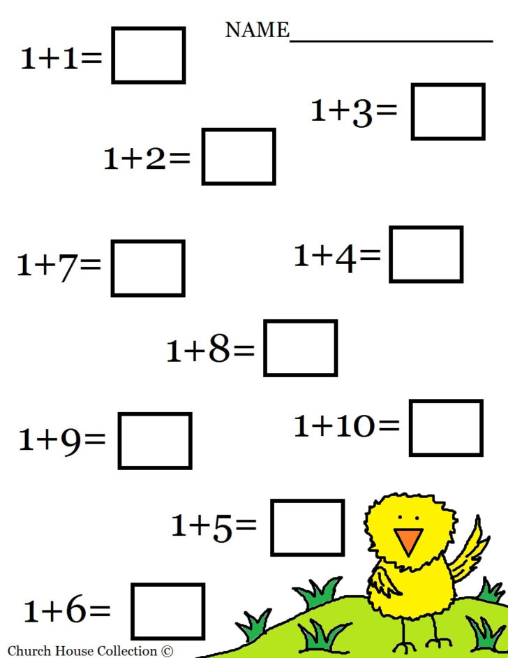 Easter Addition Worksheets
