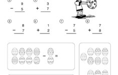 Easter Math Worksheets - Addition And Subtraction - Tim'S Printables inside Easter Addition Worksheets