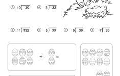 Easter Math Worksheets - Division Worksheet - Tim'S Printables inside Easter Division Worksheets