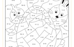 Easter Maths Worksheets - Printable Pdf Easter Maths Worksheets with Easter Egg Hidden Picture Worksheets