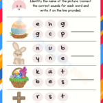 Easter Phonics Worksheet For Easter Beginning Sounds Worksheets