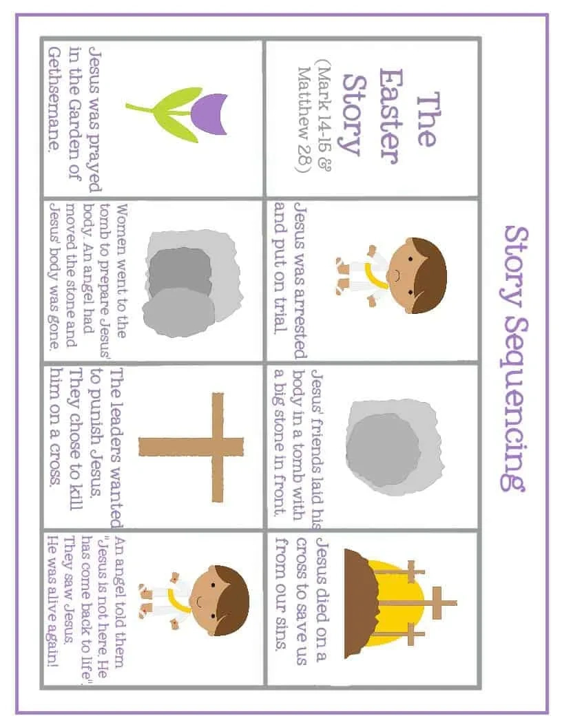 Easter Preschool Pack Of Printables – Mary Martha Mama within Easter Sequencing Worksheets