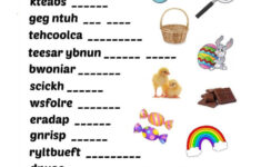 Easter Scrambles: English Esl Worksheets Pdf &amp; Doc in Easter Unscramble Worksheets