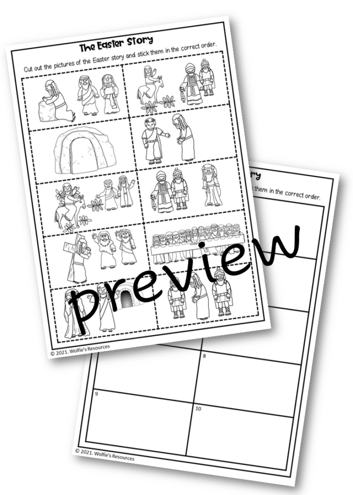 The Easter Story Worksheets