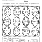 Easter Subtraction Worksheet   Free Printable, Digital, & Pdf Within Easter Addition And Subtraction Worksheets