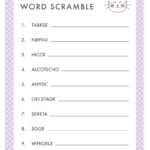 Easter Word Scramble   Free Printable Easter Games And Activities Intended For Easter Unscramble Worksheets