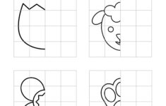 Easter - Worksheet - Puzzle Symmetry | Planerium intended for Easter Symmetry Worksheets