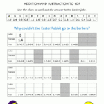 Easter Worksheets For Kids Within Easter Addition And Subtraction Worksheets