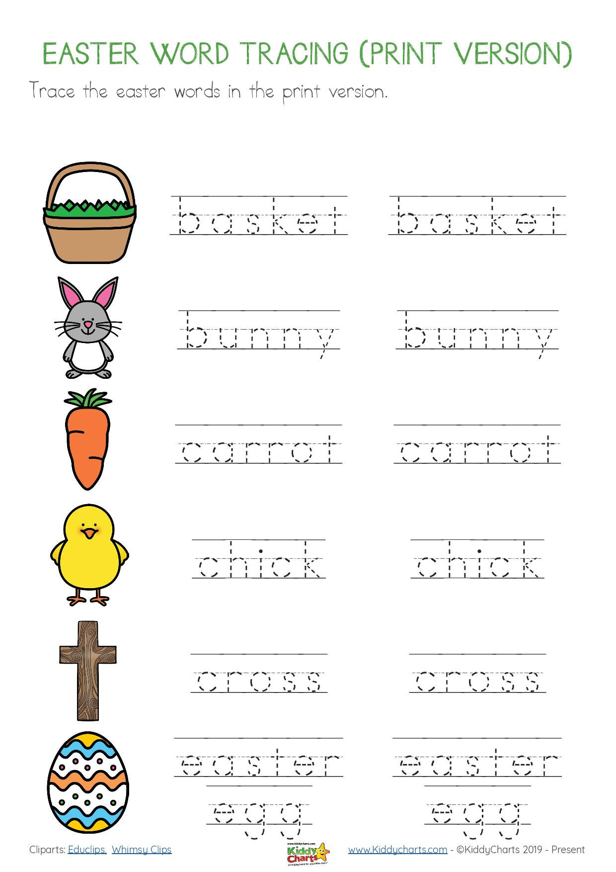Easter Worksheets - Kiddycharts Shop pertaining to Easter Phonics Worksheets