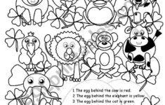 Egg Hunt I - Esl Worksheetgabitza pertaining to Easter Language Arts Worksheets