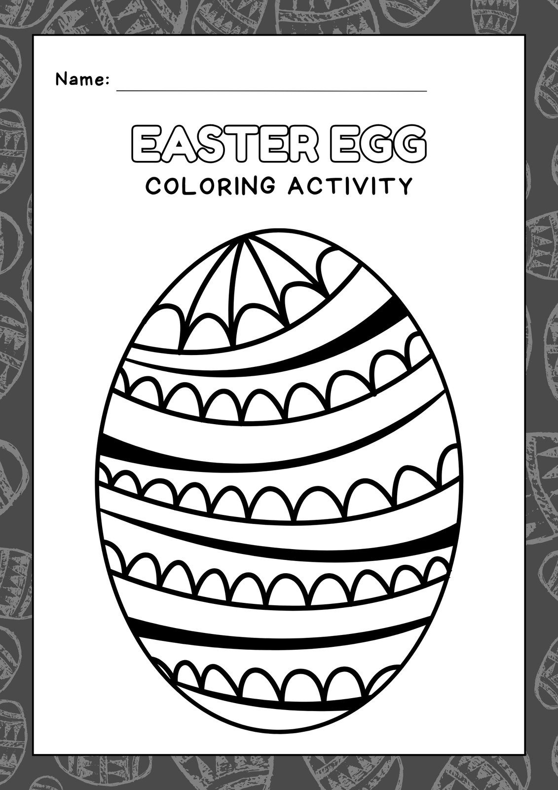 Free Custom Printable Easter Worksheet Templates | Canva inside Easter Egg Worksheets Activities