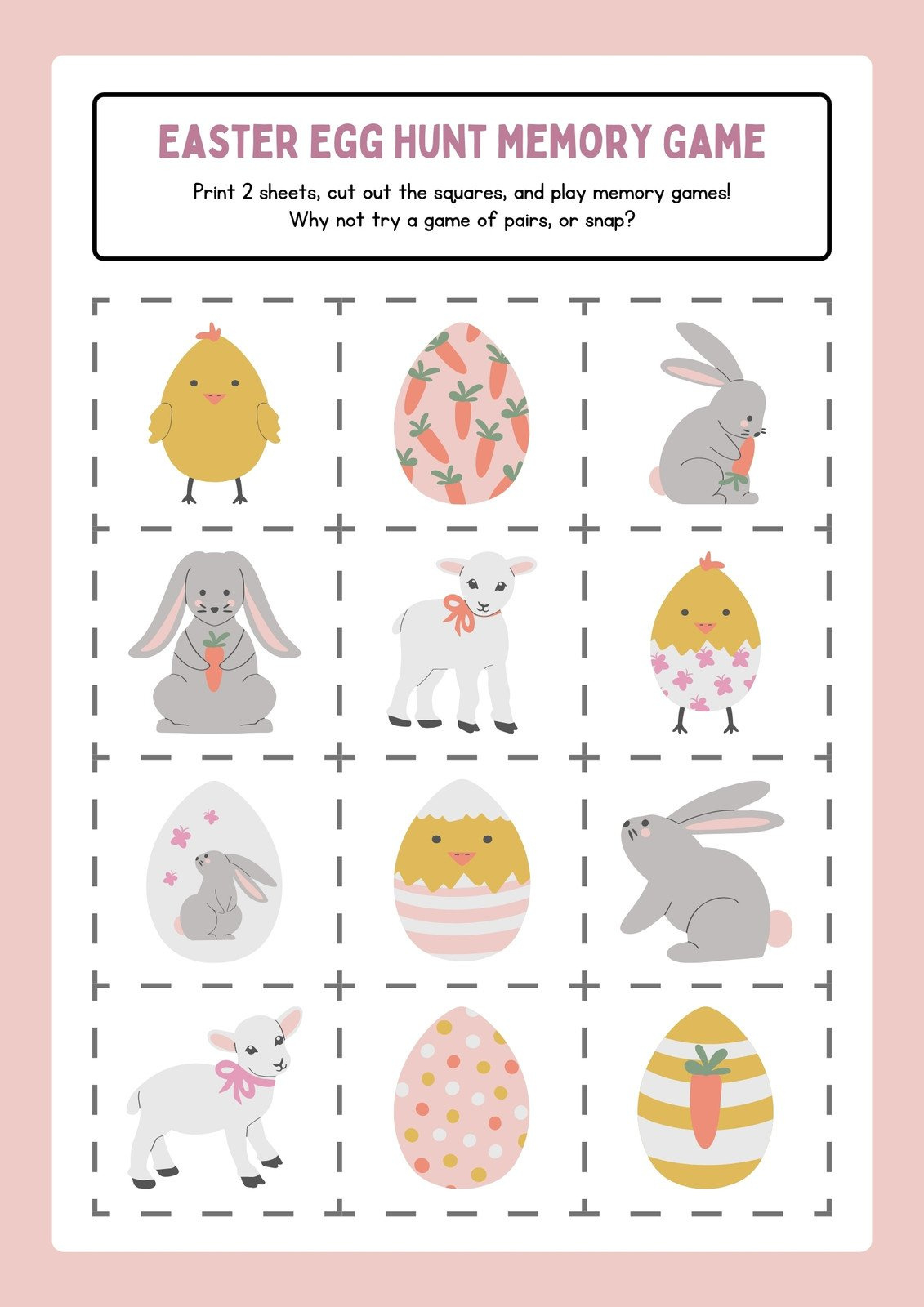 Free Custom Printable Easter Worksheet Templates | Canva inside Printable Easter Worksheets For Preschoolers