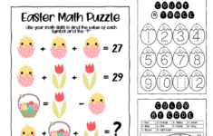Free Easter Math Printables - Lemon And Kiwi Designs intended for Easter Math Worksheets Free Printable