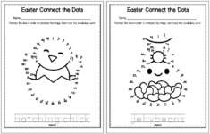 Free Printable Easter Dot To Dot Worksheets - The Artisan Life throughout Dot To Dot Easter Worksheets