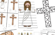 Free Resurrection Sunday "He Is Risen" Activity Worksheets Printables for Free Printable Christian Easter Worksheets