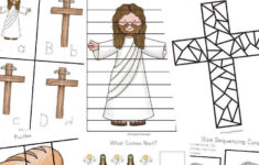 Free Resurrection Sunday "He Is Risen" Activity Worksheets Printables in Christian Easter Worksheets For Kids