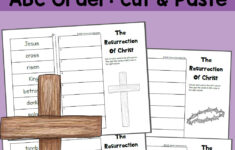 Free Set Of Cut And Paste Resurrection Worksheets throughout Catholic Easter Worksheets