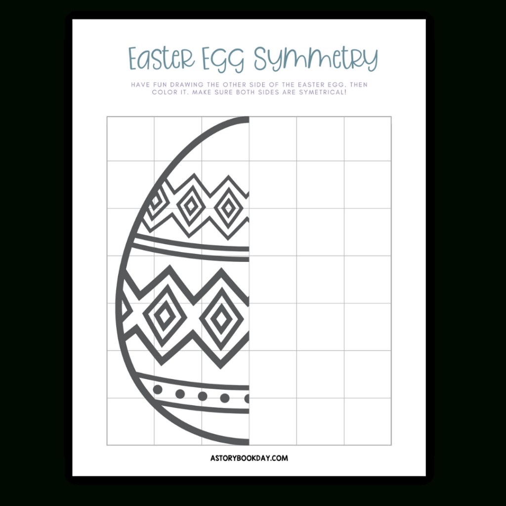 Fun Easter Egg Symmetry Worksheets Your Kids Will Love with regard to Easter Egg Symmetry Worksheets