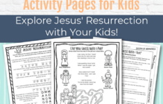 Jesus' Resurrection Easter Activity Pages - Kids Bible Teacher inside Jesus Easter Worksheets