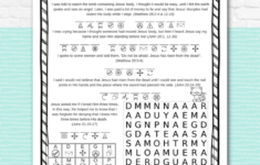 Jesus' Resurrection Easter Activity Pages - Kids Bible Teacher intended for Easter Jesus Worksheets