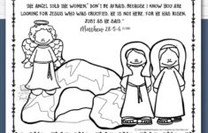 Jesus' Resurrection Worksheets With Easter Bible Verses - Kids for Easter Jesus Worksheets
