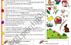 My Easter Holiday - Esl Worksheettecus inside Easter Holiday Worksheets